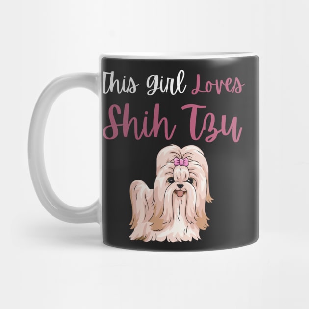 This Girl Loves Shih Tzu Dog Flowers For Floral Dogs by yassinebd